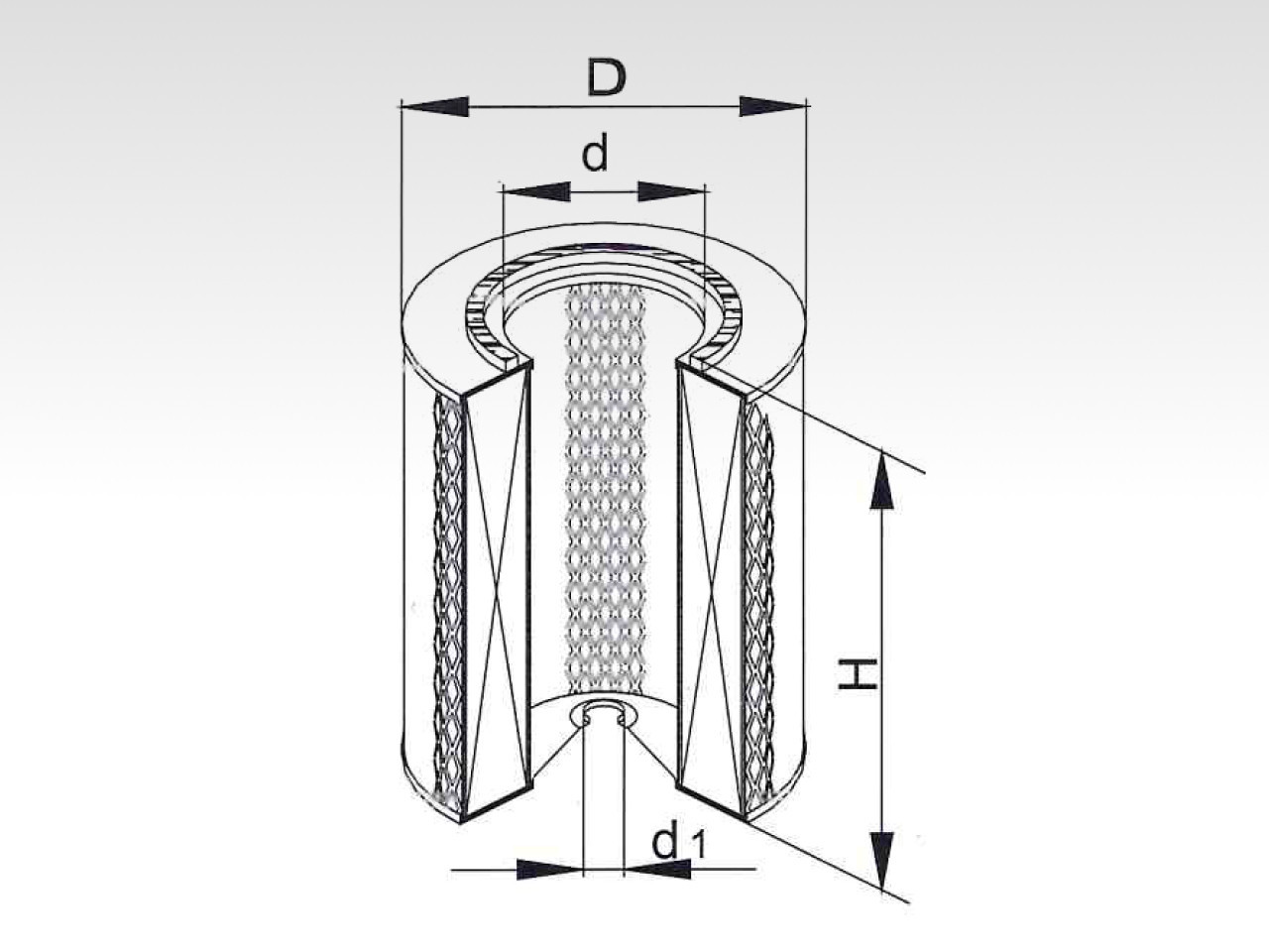 Воздушный фильтр, Воздушный фильтр для компрессоров фильтр NEVSKY FILTER NF4543