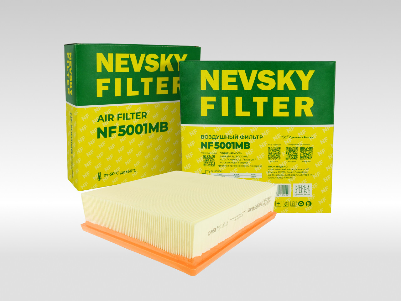 Воздушный фильтр фильтр NEVSKY FILTER NF5001MB